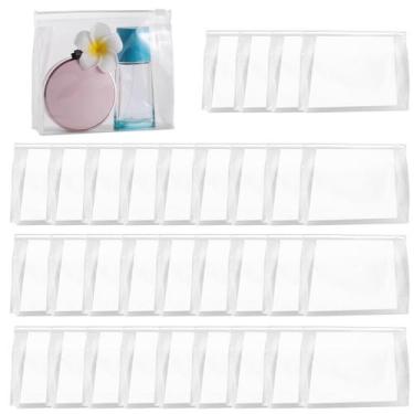 Imagem de Bolsa de maquiagem transparente GAWBYET Mini 50 unidades de PVC imperm