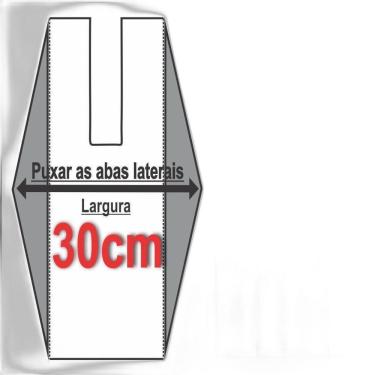 Imagem de Sacola Plástica Virgem 30X40 Cm - Fardo 2,5Kg - Reforçada