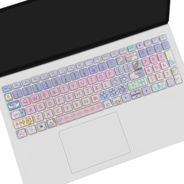 Imagem de Linda capa de teclado para Dell Inspiron 15 3000 5000 7000 3510 3511 3515 3525 3530 3535 5510 5515 5518 7510 15,6 polegadas, Inspiron 16 7610, Vostro 15 3510 5510 5515, Latitude 3520, Cute Bunny