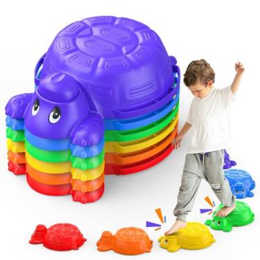 Imagem de Conjunto Stepping Stones and Balance Beams Dufvrpe Turtle Kids