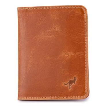 Imagem de Carteira Learsi Masculina Porta Cartão Couro Legítimo 11cm(Marrom-claro)