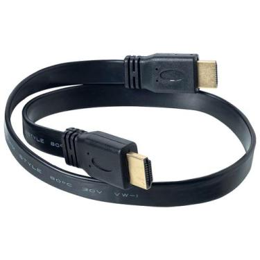 Imagem de Cabo HDMI Flat Versão 2.0 4K High Speed 19 pinos - CIRILO CABOS, 5 MT
