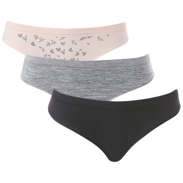 Imagem de Kit 3 Biquíni Trifil C01088 Feminino, Rosa Estampada /Mescla / Preto, M