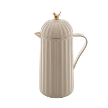 Imagem de WOLFF - Garrafa Térmica de Plástico Bird Branca 1L - Enxoval - Organização - Decoração - Cozinha - Mesa Posta - Utilidades Domésticas - Perfeita Para Café e Chá