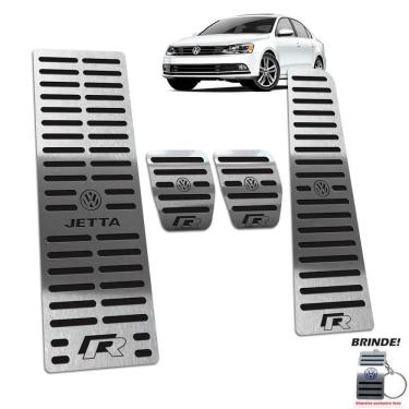 Imagem de Pedaleira Manual + Descanso Jetta R-line 2011/2018 Preto