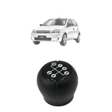 Imagem de Manopla Bola de Câmbio Corsa 2000 01 02 03 04 05 06-5 Marchas - Resinado Preto