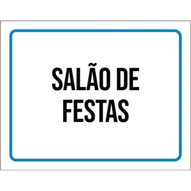 Imagem de Placa Ambiente Sinalização Setor Salão De Festas 36X46
