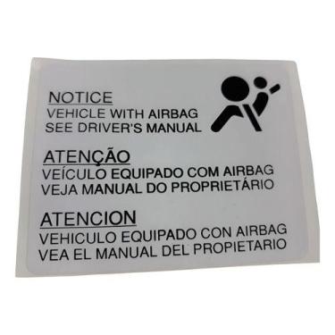 Imagem de Etiqueta Air Bag Montana, Agile, Astra, Corsa, Anos Abaixo Branco - Ch