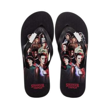 Imagem de Chinelo Netflix Stranger Things Team Preto - Masculino - 41/42 - Preto
