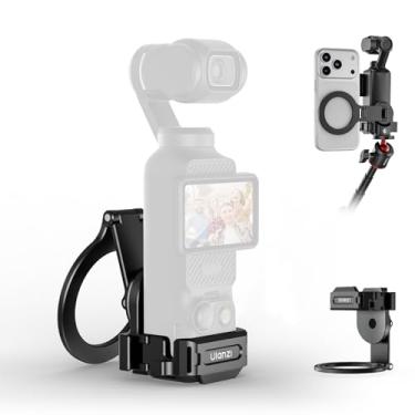 Imagem de ULANZI Suporte magnético para DJI Osmo Pocket 3-65 g adaptador de expansão portátil com parafuso de 1/10.2 cm/furos Arri/sapata fria/suporte de ação, para uso em desktop e parede, acessórios de