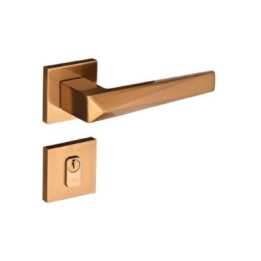 Imagem de Fechadura Ascot Externa 55mm Red Gold Escovado RQ2 001-55PE CTL-55 RGE