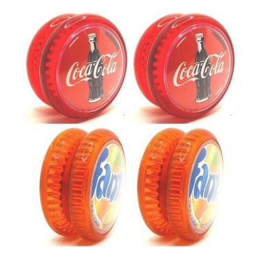 Imagem de Kit Com 4 Yoyos (ioio,yo-yo) De Rolamento Coca Pepsi Fanta - YoyoBrasi