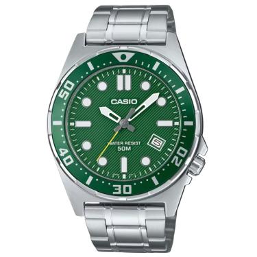 Imagem de Relógio Casio Masculino Ref: Mtd-135d-3avdf Esportivo Prateado