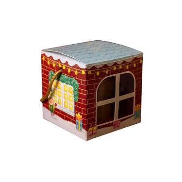 Imagem de Ideia Embalagens, Caixa Mini Panetone Visor e Alça Conto de Natal 5605-10 cx