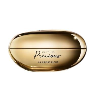 Imagem de creme hidratante facial clarins precious rich cream com espátula