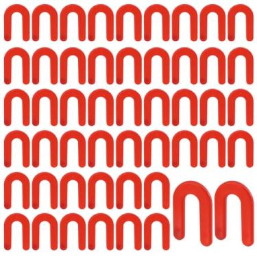 Imagem de FarBoat Sistema de nivelamento de azulejo de 50 peças, espaçadores de azulejos de ferradura de plástico PP, espaçador de azulejos em forma de U de 1/40.6 cm para todos os tipos de cerâmica ou