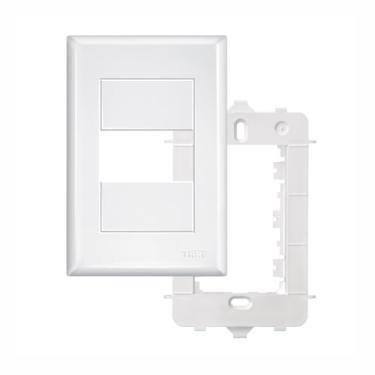 Imagem de PLACA 4X2” COM SUPORTE PARA 1 MÓDULO HORIZONTAL EVIDENCE – FAME