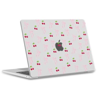 Imagem de OFQKOAKS Compatível com MacBook Pro 33.0 cm Case M2 2025, 2024-2016 A2338 M1 A2251 A2289 A2159 A1989 A1708 A1706, Pink Bow Cherry Cute Laptop Cover Shell para MacBook Pro 13,3 polegadas