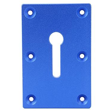 Imagem de Eujgoov Alicate de Travamento Placa de Montagem Ferramenta de Fixação de Liga de Alumínio 120mm 80mm 7mm Com 6 Parafusos para Mesa de Marcenaria (BLUE)