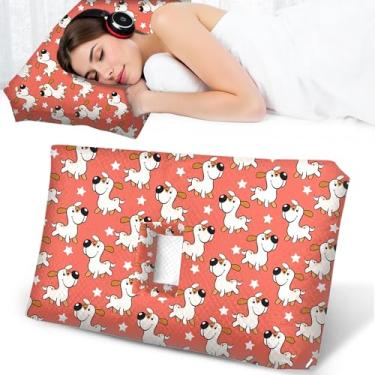 Imagem de Travesseiro de piercing de orelha para pessoas que dormem de lado, travesseiro com orifício de ouvido para CNH e dor de ouvido, inflamação de ouvido, pressão de inflamação, travesseiro de dormir