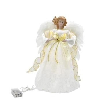 Imagem de IEUDNS Estatueta de Anjo de Natal em Formato de Copa de árvore com LED para Decoração de Escritório E Quarto