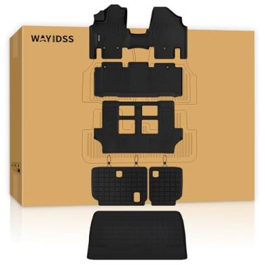 Imagem de Tapetes de chão adequados para Honda Odyssey 2011-2016 2017 Mini van de passageiros forro de carga e tapete de encosto, forro de piso TPE para todos os climas, tapetes de carro 1ª 2ª e 3ª fileiras e