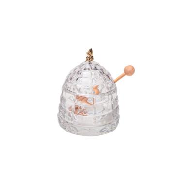 Imagem de Meleira De Cristal Com Pegador De Madeira 12 Cm X 15 Cm