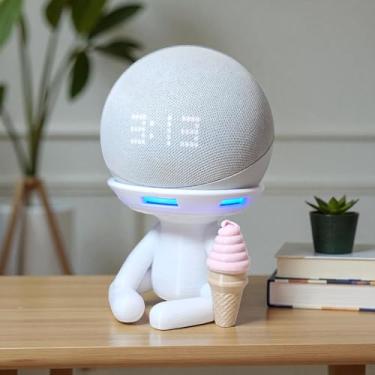 Imagem de Suporte Alexa Echo Dot 4 e Echo Dot 5. Tema Robert Sorvete - Presente, decoração criativa, música, som, stand de mesa Amazon