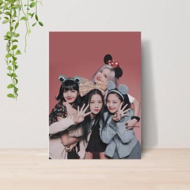 Imagem de Quadro Black Pink Kpop A4  Placa MDF 13 - Lomi Art