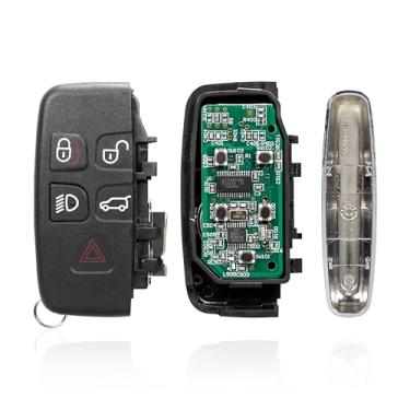 Imagem de ontto Chaveiro Fobik de substituição para Land Rover LR2 LR4 para Range Rover Sport Evoque Apto para Jaguar F-Type XJ XF Controle remoto de entrada sem chave de proximidade inteligente, FCC ID