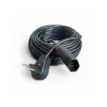 Imagem de Extensão Elétrica 10 Metros 10A Cabo PP 2x1,0mm Reforçada Sefor – Tomada Tripla, Alta Durabilidade, Cor Preta