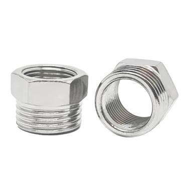 Imagem de 2 peças G3/20.3 cm fêmea x G1/5.1 cm macho conector adaptador de mangueira de jardim, aço inoxidável 201 para acessórios de tubo, para torneira de banheiro de cozinha tubo de encanamento