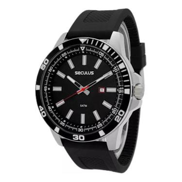 Imagem de Relógio Masculino Seculus Prata Retroiluminação Prova Dágua - Seculos