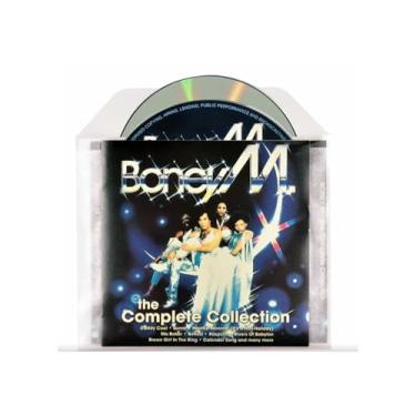 Imagem de Tarifold Capa protetora de CD duplo com aba de fechamento e espaço para capas de CD – 50 mangas/pacote (10298)