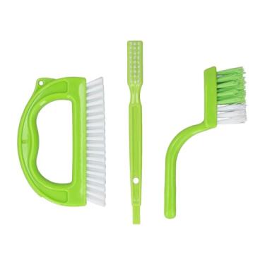 Imagem de Argamassa Escova Limpador de junta de azulejo Esfrega 3 unidades de ferramentas de limpeza rígidas Material ABS premium Alça antiderrapante Limpeza eficiente para cozinha Banheiro