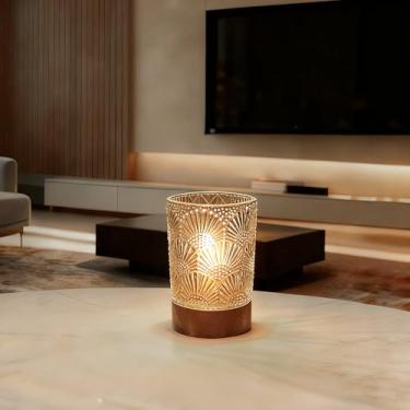 Imagem de GZWANHANGMY Luz noturna operada por bateria com temporizador, lâmpada decorativa estética sem fio, luzes quentes para banheiro, corredor, quarto, cozinha, escada (em forma de ventilador)