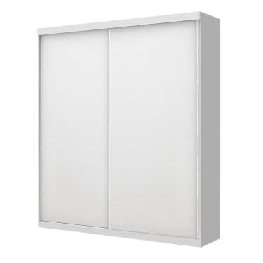 Imagem de Guarda Roupa Solteiro 2 Porta De Correr Kiara Minastex Branco