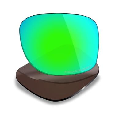 Imagem de Mryok Lentes de reposição polarizadas Plus para óculos de sol Arnette Reserve AN4226, HD Polarized, proteção UV, resistente a impactos e ajuste perfeito - Verde esmeralda