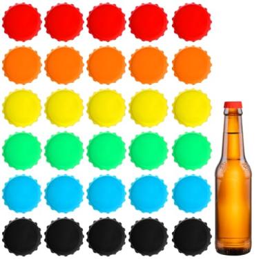 Imagem de Guduling 30 tampas de garrafa de silicone, tampas de garrafa de refrigerante reutilizáveis, tampa de garrafa de cerveja de silicone para garrafas de refrigerante abertas, garrafas de vidro, etc. 6