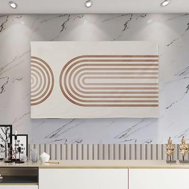 Imagem de Capa de TV Capas contra poeira de TV padrão simples Protetores de tela modernos e macios LED LCD à prova de poeira Televisões Protetor de monitor de computador Arte Pinturas Decorativas - Bege-6||30