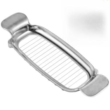 Imagem de Ferramenta de fatiar queijo e manteiga, cortador portátil de aço inoxidável com alça para fatiar alimentos macios