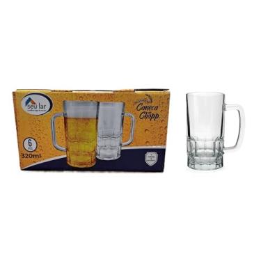 Imagem de CANECA CHOPP DE VIDRO 320ml SEU LAR