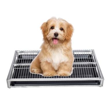 Imagem de Treinamento de penico de malha para animais de estimação, suporte de almofadas de treinamento para animais de estimação, vaso sanitário para filhotes e cães de tamanho pequeno, caixa de areia para