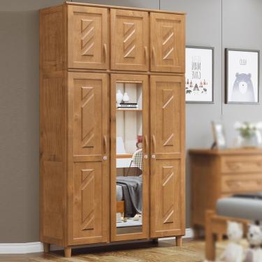 Imagem de Guarda-roupa 6 Portas 3 Gavetas Grécia Freijó Madeira Pinus - Cavazotto