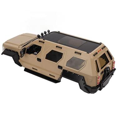 Imagem de Acouto Carros RC Desert Yellow Body 1/10 Com Distância entre Eixos de 324 Mm, Carro RC de Plástico Compatível Com e SCX10 - Alto Detalhe, Fácil Instalação, Design