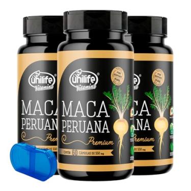 Imagem de Maca Peruana Premium Unilife 60 Cápsulas 3un + Porta Cápsulas
