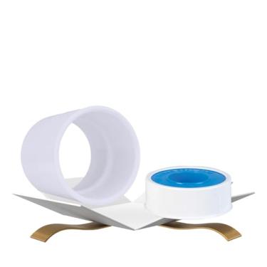 Imagem de Pipe Schedule 40 7.6 cm Slip x 7.6 cm D Slip PVC Coupling 1PK Bundle with Thread Seal Tape – Para unir seções de tubos com fita para conexões seguras, com redução de vazamento, 3 acoplamentos de PVC