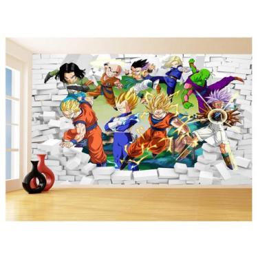 Imagem de Papel De Parede 3D Dragon Ball Goku Vegeta Anime 3,5M Dbz37 - Você Dec