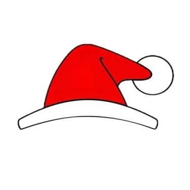 Imagem de Bothyi Adesivo de Natal com Chapéu de Papai Noel, Decoração Festiva em Papel, Adesivo Decorativo para Scrapbook de Natal, para Carro, para Parede, Acessório