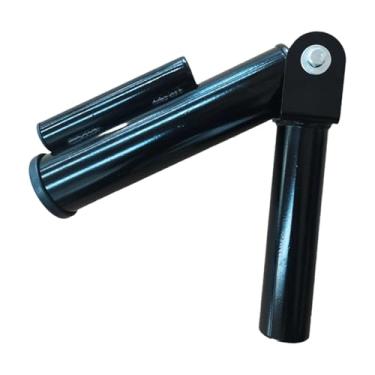 Imagem de predolo Suporte para barra com mangas, acessório para barra, suporte estável que economiza espaço, design de cano duplo em metal para base de treinamento de